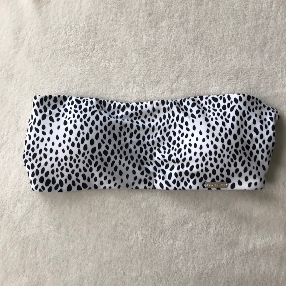 Blackbough strapless caged bikini